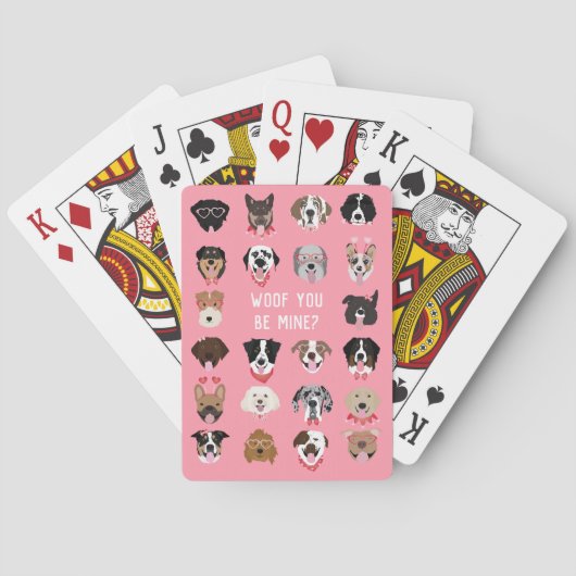 Jeu De Cartes Malheur à vous être mon chien Motif visage (dos)
