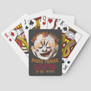 JEU DE CARTES MALIGNANT CLOWN CASSOULET BAR PARIS FRANCE