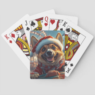 Jeu De Cartes Malinois Belge Montagnes Russes Noël