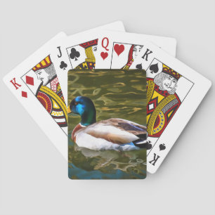 Jeu De Cartes Mallard Duck Portrait Artistique