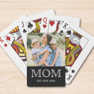 Jeu De Cartes Maman a établi la photo en noir