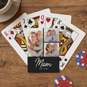 Jeu De Cartes Maman a établi un script élégant noir 3 Photo