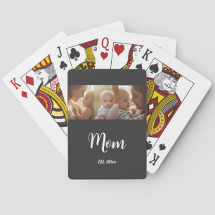 Jeu De Cartes Maman a établi un script moderne noir 3 Photo