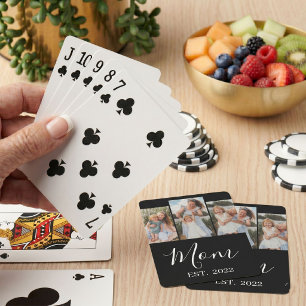 Jeu De Cartes Maman a établi un script moderne noir 3 Photo