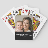 Jeu De Cartes Maman a établi un script moderne Photo personnalis (dos)