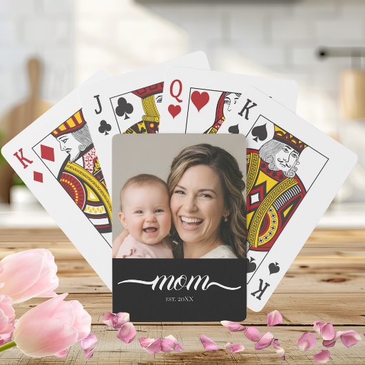 Jeu De Cartes Maman a établi un script moderne Photo personnalis