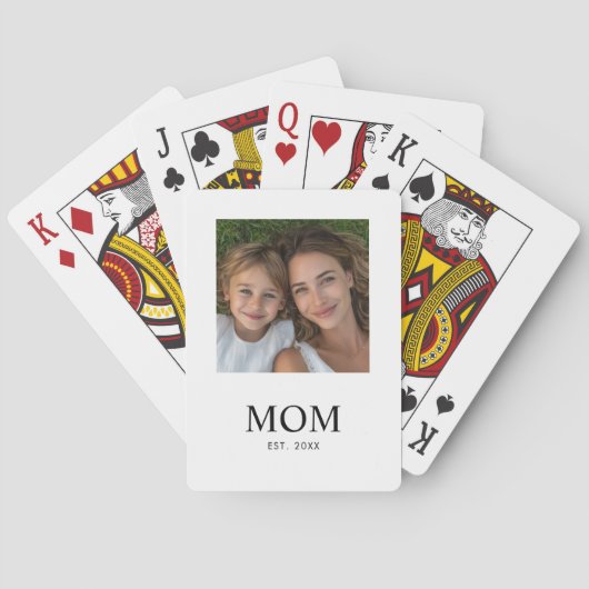 Jeu De Cartes Maman a établi un script photo noir (dos)