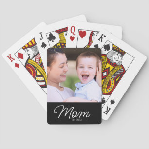 Jeu De Cartes Maman a établi un script photo noir