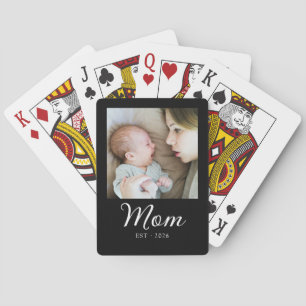 Jeu De Cartes Maman a établi un script photo noir