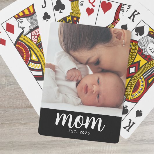 Jeu De Cartes Maman a établi un script photo noir