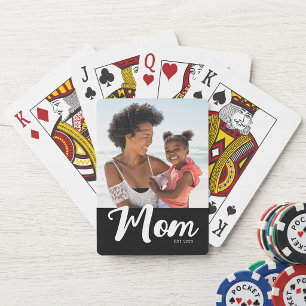 Jeu De Cartes Maman a établi un script photo noir
