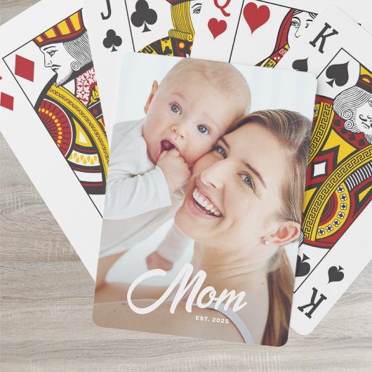Jeu De Cartes Maman a établi un script photo noir