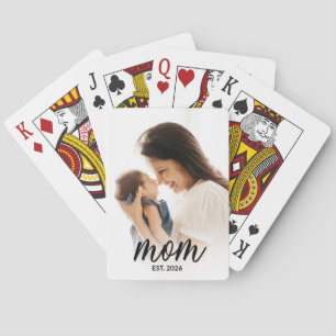 Jeu De Cartes Maman a établi un script photo noir