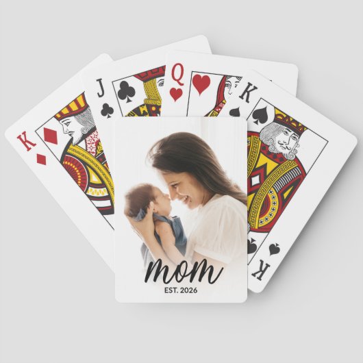 Jeu De Cartes Maman a établi un script photo noir (dos)