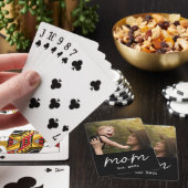 Jeu De Cartes Maman a établi un script photo noir (In Situ)