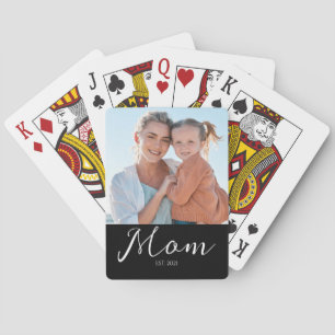 Jeu De Cartes Maman a établi un script photo noir