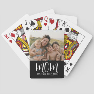 Jeu De Cartes Maman a établi un script photo noir