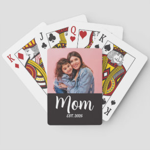Jeu De Cartes Maman a établi un script photo noir