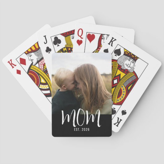 Jeu De Cartes Maman a établi un script photo noir (dos)