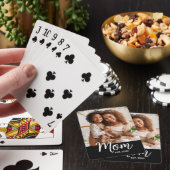 Jeu De Cartes Maman Date d'Établissement Écriture Blanche sur Ph (In Situ)