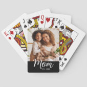 Jeu De Cartes Maman Date d'Établissement Écriture Blanche sur Ph (dos)