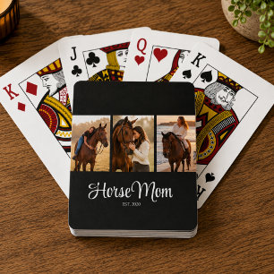 Jeu De Cartes Maman de cheval a établi un script moderne noir 3