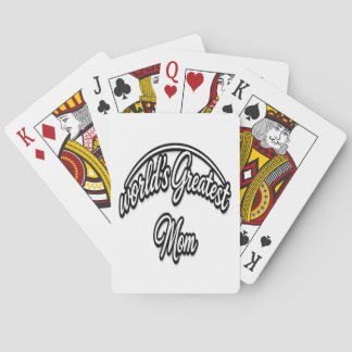 Jeu De Cartes Maman la plus merveilleuse du monde lettrage cursi