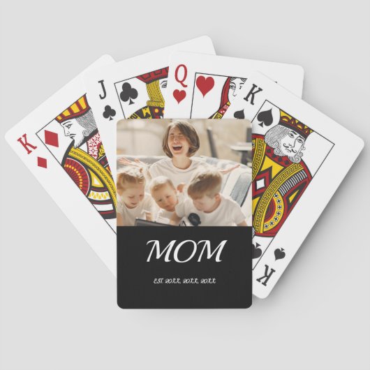 Jeu De Cartes Maman Script Noir Photo (dos)