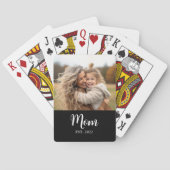 Jeu De Cartes Maman Texte de script établi Photo noire (dos)