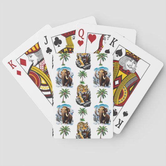 Jeu De Cartes Mammoth Sabertooth Tiger âge de glace Conception M (dos)