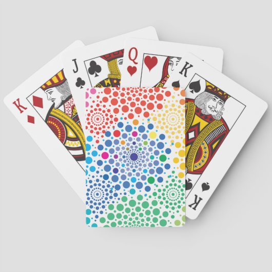 Jeu De Cartes Mandala de cercles 3 (dos)