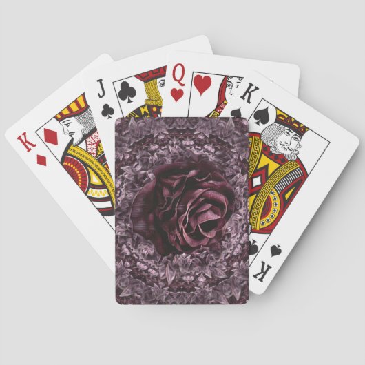 Jeu De Cartes Mandala de rose  (dos)