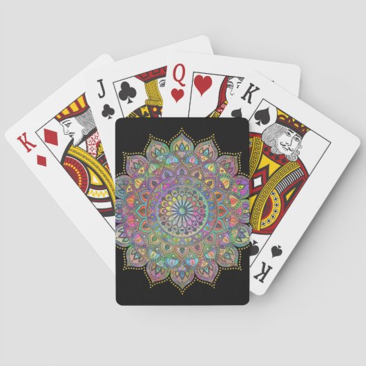 Jeu De Cartes Mandala Inde Style 1 (dos)
