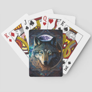 Jeu De Cartes Mandala, la lune mystique du loup