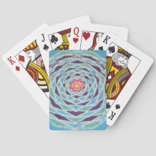 Jeu De Cartes Mandala Rose Tie Dye Bicyclette Jouer aux cartes