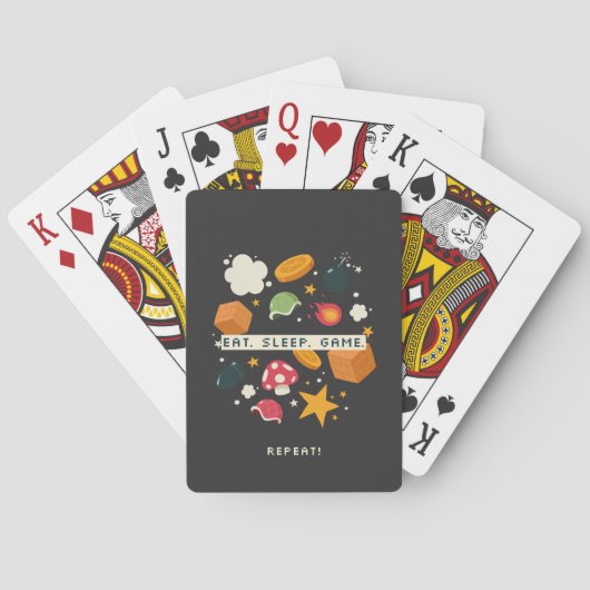 Jeu De Cartes Manger. Dormir. Jouer. Répéter. (dos)
