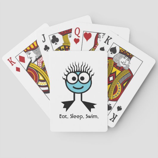 Jeu De Cartes Mangez. Sommeil. Bain (dos)