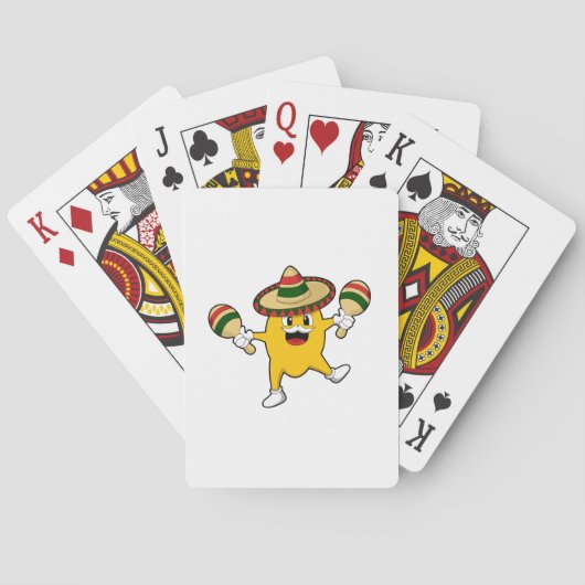 Jeu De Cartes Mango comme musicien avec Maraca (dos)
