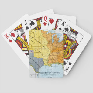Jeu De Cartes MAP des États-Unis, 1776-1884