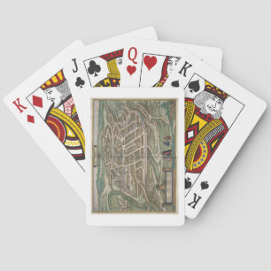 Jeu De Cartes Map of Vilnius, Lithuania, from 'Civitates Orbis T