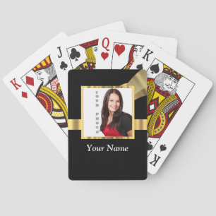 Jeu De Cartes Maquette noir et or instagram