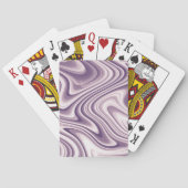 Jeu De Cartes Marbre Abstrait violet liquide moderne (dos)