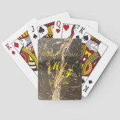 Jeu De Cartes Marbre élégant personnalisé (dos)