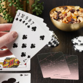 Jeu De Cartes Marbre noir Rose (In Situ)