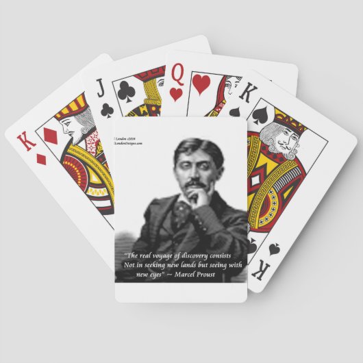 Jeu De Cartes Marcel Proust & Célèbre Citation (dos)