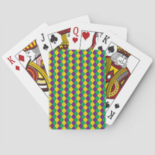 Jeu De Cartes Mardi Gras Diamonds : Motif festif dynamique