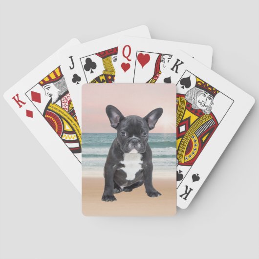 Jeu De Cartes Mare French Bulldog Beach Eau Soleil (dos)