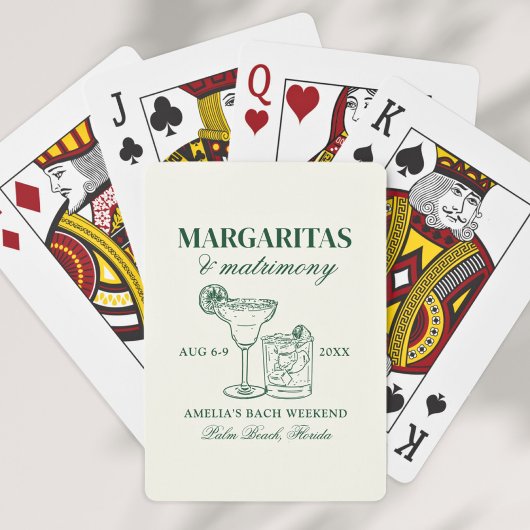 Jeu De Cartes Margaritas & Mariage Bachelorette Week-end