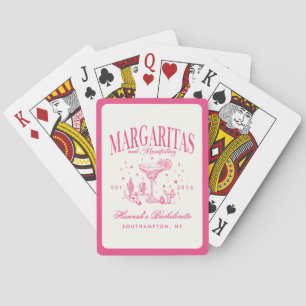 Jeu De Cartes Margaritas modernes rétro et Bach strié de mariage