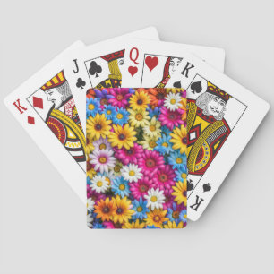 Jeu De Cartes Marguerites colorées #55 -